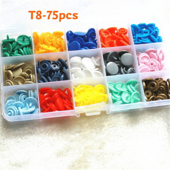 DIY CRAFTING COLORFUL SNAP BUTTONS KIT