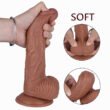 (Only Today 50% off) Large ultra-realistic liquid silicone suction cup dildo with bulging veins 8.6 inches (3 days delivery)