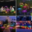 Vosaro Solar Yard Lights Decorative, 7 Color Changing Solar Powered Stake Light