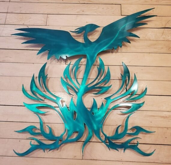 Handmade Phoenix Metal Art