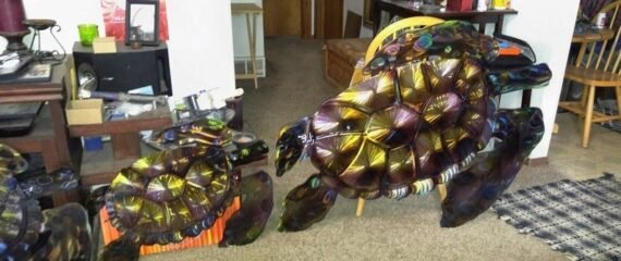 Turtle Metal Wall Sculpture