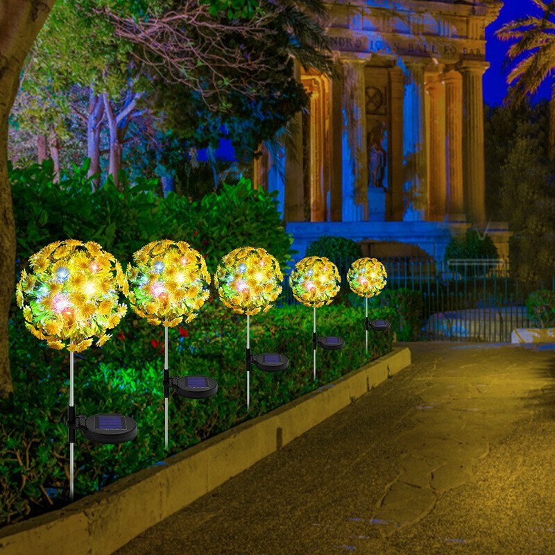 ✨Summer Promotion 49% OFF💐Artificial Daisy Solar Garden Stake Lights