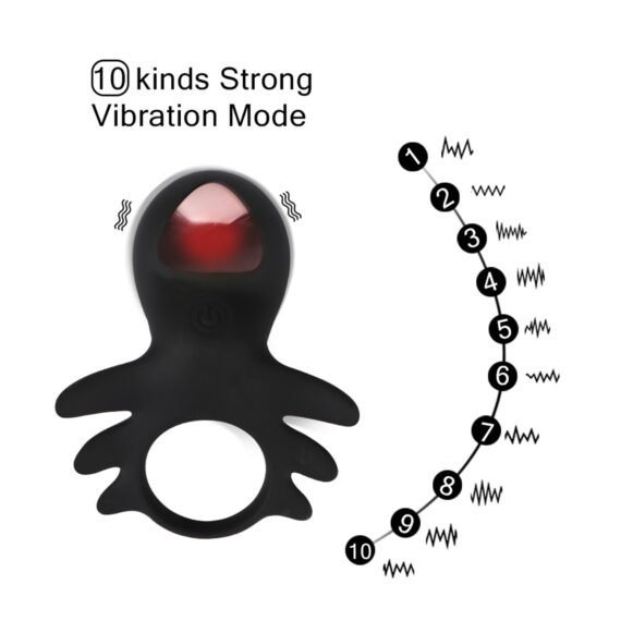 (Only Today 50% off)  Massage Ring, Vibrating Ring, Power Vibrator, Rechargeable Waterproof Massager, 10 Speed Vibration, Silicone Vibes Clitoral Massager Stimulator (3 days delivery)