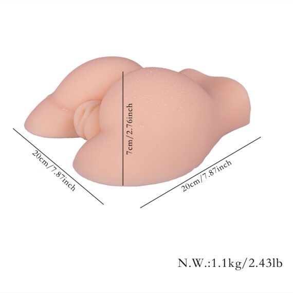 (Only Today 50% off)  Male Masturbator Realistic Sex Doll for Men with 3D Vagina and Anal Stroker, Realistic Pocket Pussy Oral Sex Toys for Men Masturbation, 2.43LB Silicone Butt Love Dolls for Anal Play with Suction (3 days delivery)