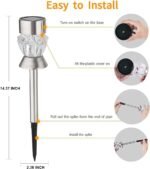 LEWIS&WAYNE Solar Pathway Lights Outdoor Decoration