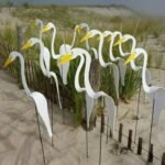 LAST DAY 60% OFF - Dancing Heron Garden Metal Art