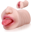 (Only Today 50% off)  2 in 1 Lifelike Pocket Pussy with Vivid Mouth Teeth and Tongue for Blowjob and More (3 days delivery)