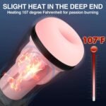 (Only Today 50% off)  Automatic Sucking Male Masturbators Cup with 9 Suction & 10 Vibrating & Heating Sex Toys (Hands Free Pocket Pussy) (3 days delivery)