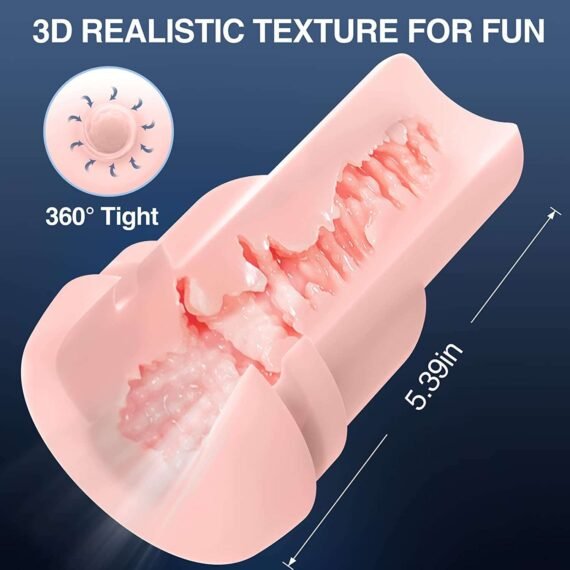 (Only Today 50% off)  Automatic Sucking Male Masturbators Cup with 9 Suction & 10 Vibrating & Heating Sex Toys (Hands Free Pocket Pussy) (3 days delivery)