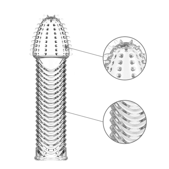 (Only Today 50% off) 4 Pcs Silicone Penis Sleeves Set Reusable and Delay Sex Time Penis Extender for Couple Condoms (3 days delivery)