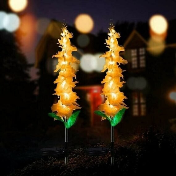 Violet Flower Solar Garden Light(SET OF TWO)