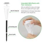 Solar Outdoor Lights,Solar Landscape Garden Powered Pathway Lights Warm/White Switch Auto On/Off Waterproof LED Path Lighting for Garden Walkway Yard