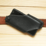 Men 6.5 Inch Leather Waist Belt Bag