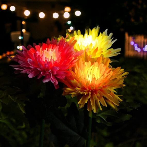 🔥Last Day Promotion 70% OFF - Waterproof Solar Chrysanthemum Garden Light