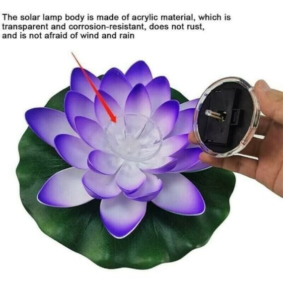 Solar Floating Lotus Flower Light(One piece set)