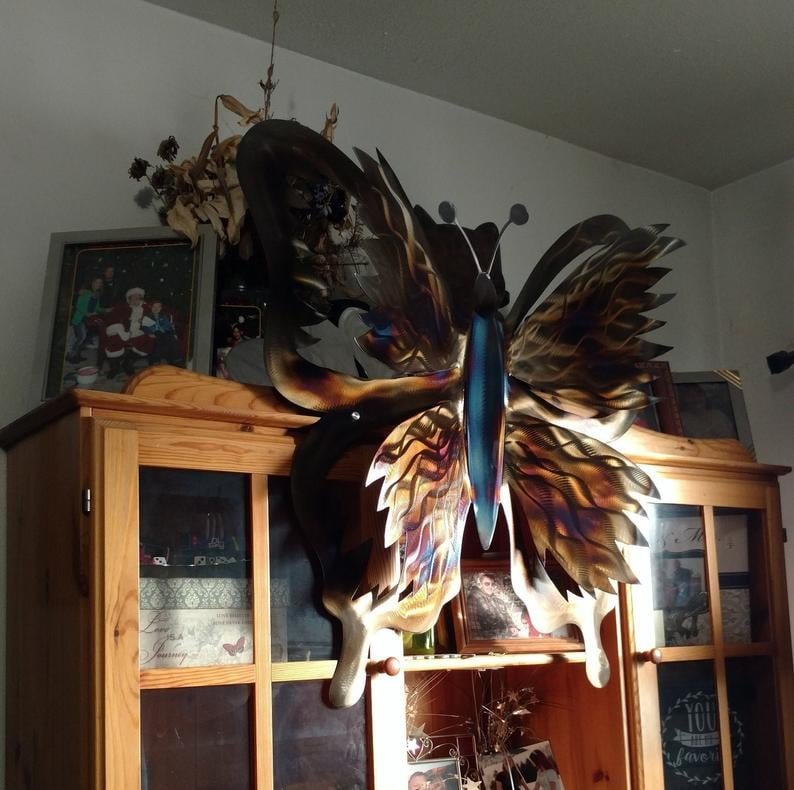 Metal Butterfly 3D Plasma Cut Sculpture