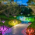 Waterproof Warm & 7 Color Changing Bright LED Solar Light