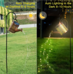 The Enchanted Watering Can?- Solar Waterfall Lights?