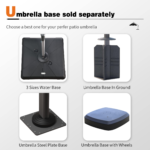 🌞Solar Powered LED🌞Cantilever Patio Umbrella💥buy 2 free shipping💥