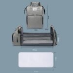 🔥Clearance Price SGD 26.9🔥 Diaper Bag Backpack with Changing Station😍