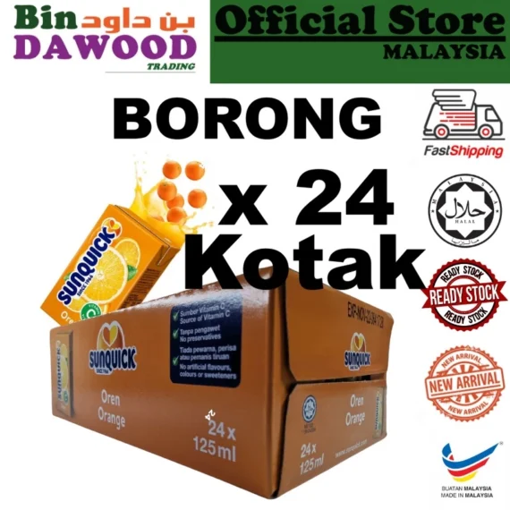 24 x 125ml, 🧃BORONG Sunquick Sedia Minum Minuman Berkotak🧃 Aneka Minuman Buah-buahan halal RTD MURAH, 🛒Harga Clearance RM 6.18👇