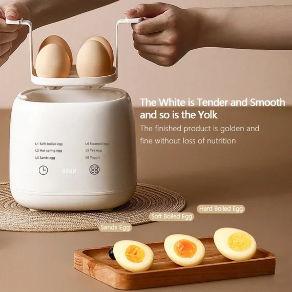 🔥Egg Boiler Household Small Hard Boiled Egg Maker Automatic Power off 7 Modes Breakfast Cooker 3 Pin Plug