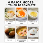 🔥Egg Boiler Household Small Hard Boiled Egg Maker Automatic Power off 7 Modes Breakfast Cooker 3 Pin Plug