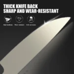 SMEG Knife Set Stainless Steel Kitchen Knife Multipurpose Knife Vegetable Knife European-Style Stainless Steel Fruit Knife Sharp Knife