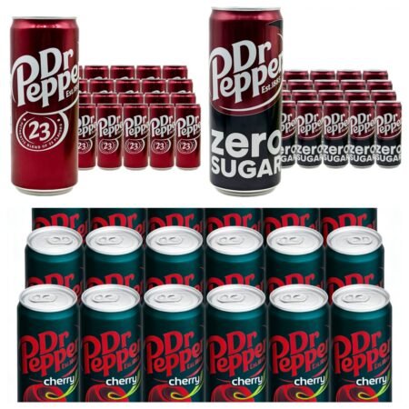 24 X 330ml，🧃𝑫𝒓 𝑷𝒆𝒑𝒑𝒆𝒓 Soft Drink【Carton Bundle】(Original/Cherry/Zero-Sugar)，🛒Clearance Price👇